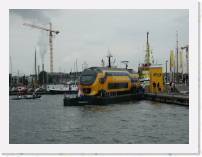 pict5234 * (Holland, Amsterdam), Railway carrage on barge - on the main cannal. (River Amster ?) * 2560 x 1920 * (2.07MB)