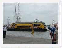 pict5236 * (Holland, Amsterdam), Railway carrage on barge - on the main cannal. (River Amster ?) * 2560 x 1920 * (2.0MB)