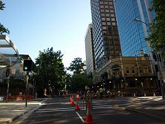  Miller St, North Sydney. The early starters are running down the hill and turning in Berry St.
