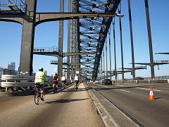  On the bridge bus lane.