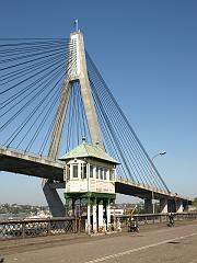  Glebe Island Bridge. Control cabin for the bridge. These days the bridge is normally left open. It is specially closed for this event.