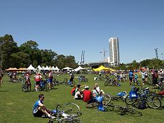  The Overflow. Many tired cyclists.