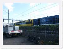pict4480 * Between Kogarah and Carlton. Locomotives on the track laying support train. * 2560 x 1920 * (2.2MB)