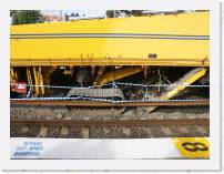 pict4511 * Carlton station - the catapillar tread and the grader/leveler. This kept knocking off bricks and getting stuck while running alonside the platform. * 2560 x 1920 * (2.43MB)