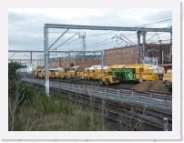 pict4547 * Rockdale perway siding. A Continous Action Tamping machine, a balast regulator and a Dynamic Stabliser wait their turns. * 2560 x 1920 * (2.64MB)