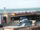 pict2018 * Europe, Britain, Isle of Wight, Train approach Ryde station off pier. * 2560 x 1920 * (2.07MB)