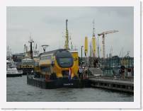 pict5233 * (Holland, Amsterdam), Railway carrage on barge - on the main cannal. (River Amster ?) * 2560 x 1920 * (1.99MB)