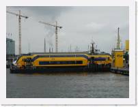 pict5235 * (Holland, Amsterdam), Railway carrage on barge - on the main cannal. (River Amster ?) * 2560 x 1920 * (1.98MB)
