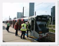 pict5257 * (Holland, Amsterdam), Metro train at Station Zuid WTC. Note this train is dual powered. It dropped it's pantographs just as this shot was taken. * 2560 x 1920 * (1.92MB)
