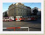 P9040269 * (Czech Republic, Prague, Praha 7), Trams turning out of Délnická into Komunardů southwards. * (Czech Republic, Prague, Praha 7), Trams turning out of Délnická into Komunardů southwards. * 3648 x 2736 * (2.26MB)
