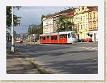 P9070466 * (Czech Republic, Prague, Praha 7), New low floor tram  (Škoda 14T) on a training run. Nábřeží kpt. Jaroše. * (Czech Republic, Prague, Praha 7), New low floor tram  (Škoda 14T) on a training run. Nábřeží kpt. Jaroše. * 3648 x 2736 * (2.32MB)