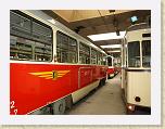 P9110762 * (Germany, Dresden), Strassenbahnmuseum Dresden. Tatra T4 trailer. T6 car behind. * (Germany, Dresden), Strassenbahnmuseum Dresden. Tatra T4 trailer. T6 car behind. * 3648 x 2736 * (2.33MB)