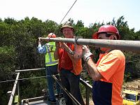  (Loftus, Royal National Park), Adjusting the new arm.