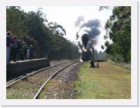 pict4590 * Couridjah Station.  LS13  charges back up the hill for the photo run. * 2560 x 1920 * (2.09MB)