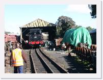 pict4611 * Thirmere loco - 3112 in the shed for fire cleaning. * 2560 x 1920 * (2.3MB)